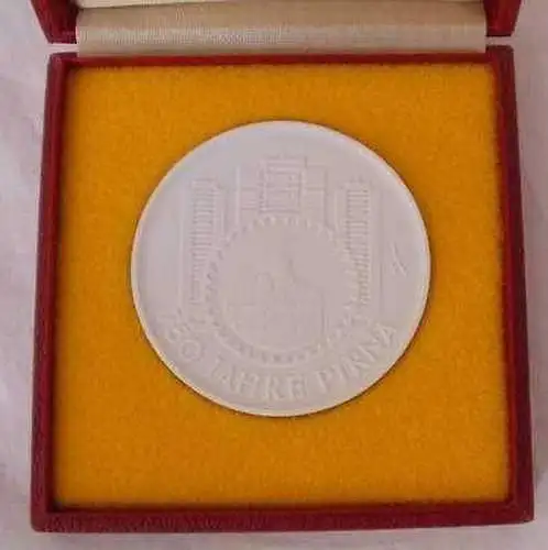 Meißner Porzellan Medaille 750 Jahre Pirna 1233-1983