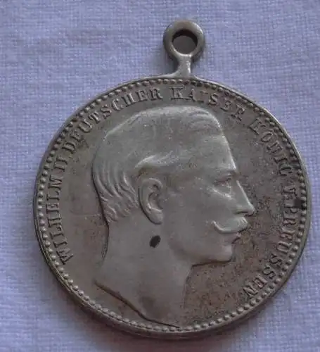 alte Medaille Zur Erinnerung an den ersten Kaiserbesuch Wilhelm II 1890