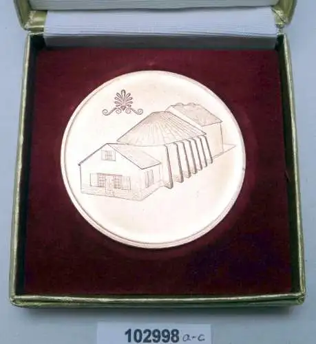 DDR Medaille Goethetheater Bad Lauchstädt um 1980 im Originaletui