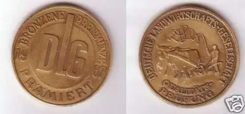 Bronze Medaille Preismünze DLG Qualitätsprüfung 1967