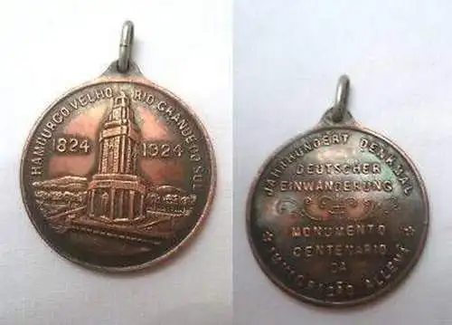 Medaille Jahrhundertdenkmal Rio Grande du Sol 1824-1924