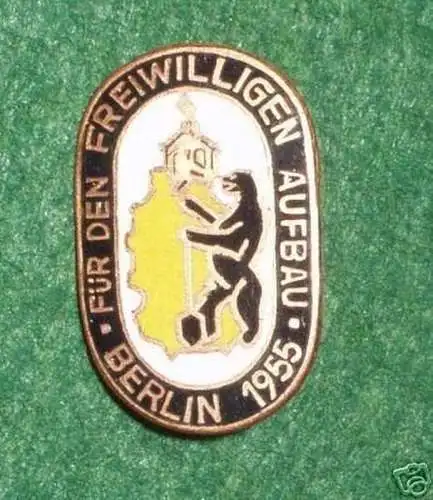 DDR Abzeichen für den freiwilligen Aufbau Berlin 1955