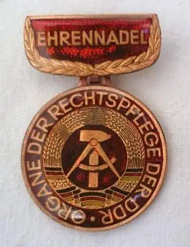 DDR Orden Ehrennadel Organe der Rechtspflege Bronze