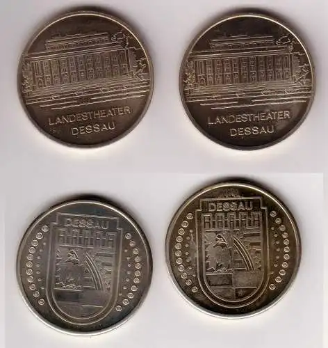 2 x DDR Medaille Landestheater Dessau um 1980