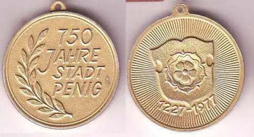 DDR Medaille 750 Jahre Stadt Penig 1227-1977