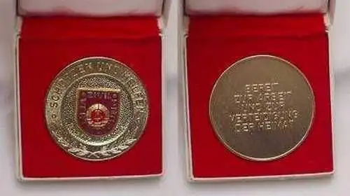 DDR Medaille Zivilverteidigung Bezirk Cottbus im Etui