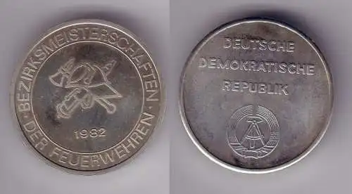 DDR Medaille Bezirksmeisterschaften der Feuerwehren 1982