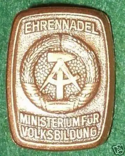 DDR Ehrennadel Ministerium für Volksbildung