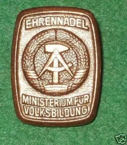 DDR Ehrennadel Ministerium für Volksbildung