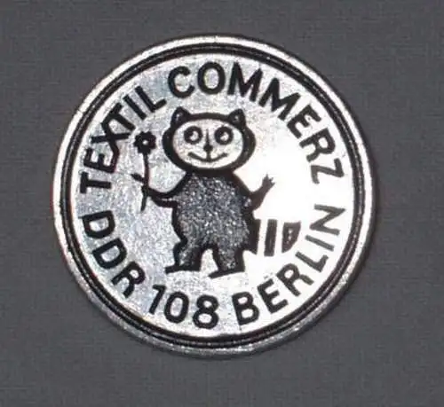 DDR Firma Abzeichen Textil Commerz Berlin