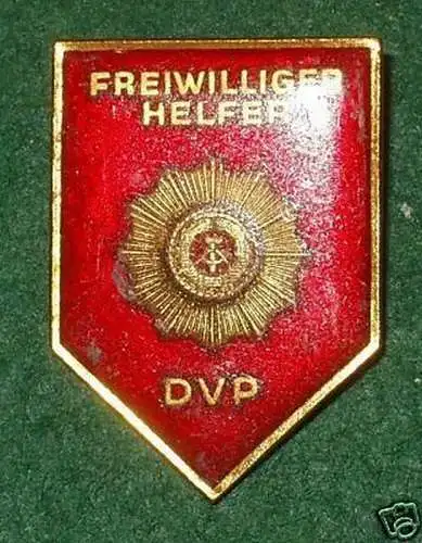 DDR Abzeichen freiwilliger Helfer der DVP