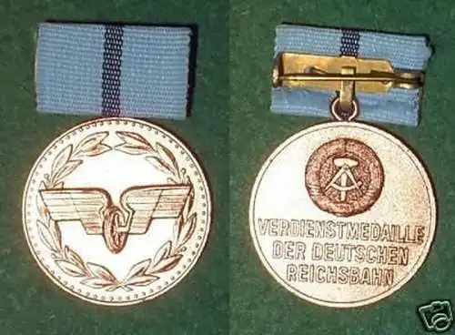 DDR Verdienstmedaille der Reichsbahn in Bronze