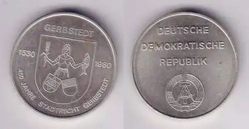 DDR Medaille 450 Jahre Stadtrecht Gerbstedt 1530-1980