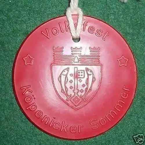 DDR Plakette Volksfest Köpenicker Sommer um 1970