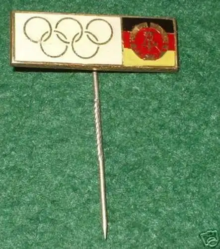 seltenes DDR Abzeichen mit olympischen Ringen