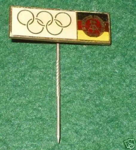 seltenes DDR Abzeichen mit olympischen Ringen