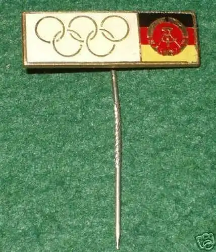 seltenes DDR Abzeichen mit olympischen Ringen