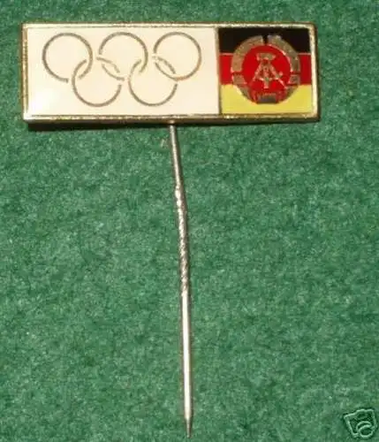 seltenes DDR Abzeichen mit olympischen Ringen