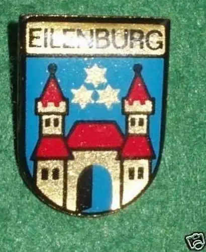 DDR Abzeichen Stadt Eilenburg mit Stadtwappen