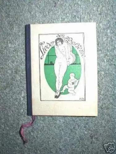 Minibuch "Lieder der Bohéme" Humor, illustriert um 1920