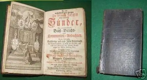 Buß- u. Beicht-Andachten m. 7 Buß-Psalmen Davids" 1774