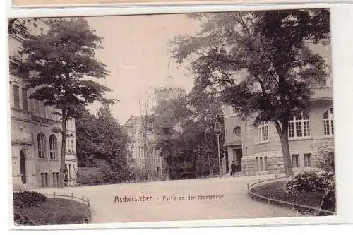 59755 Feldpost Ak Aschersleben Partie an der Promenade 1917