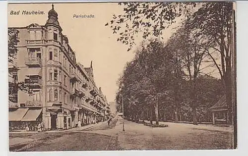 37748 Feldpost Ak Bad Nauheim Parkstrasse 1918