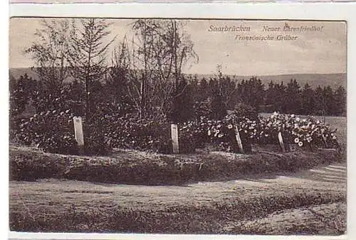 39772 Feldpost Ak Saarbrücken neuer Ehrenfriedhof 1917