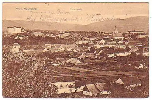 10183 Feldpost Ak Wall. Meseritsch Totalansicht 1915