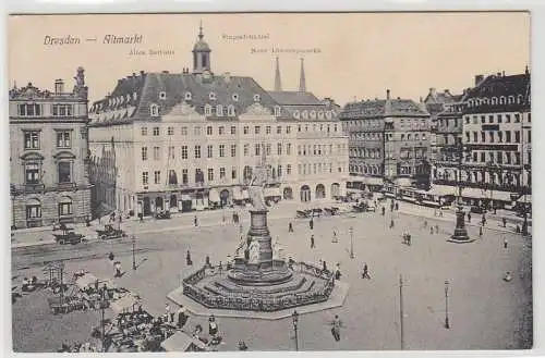 43179 Feldpost Ak Dresden Altmarkt 1917
