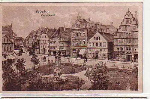 08467 Feldpost Ak Paderborn Marienplatz 1918