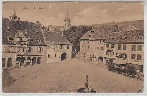 61776 Feldpost Ak Barr im Elsass Marktplatz mit Gasthaus zum Löwen 1915