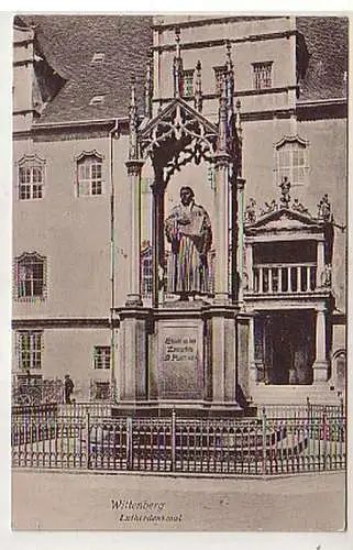 02073 Feldpost Ak Wittenberg Lutherdenkmal 1916
