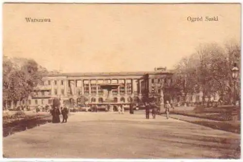 21483 Feldpost Ak Warszawa Ogród Saski 1917