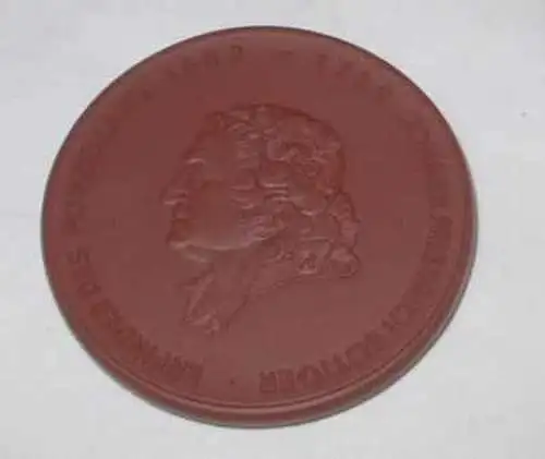 DDR Porzellan Medaille Festung Königstein 1706-1707