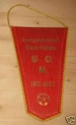 DDR Wimpel Sportgemeinschaft Niederlehne SGN 1912-1982