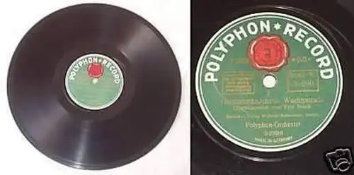 Schellack Platte Polyphon "Max Homilius Marsch"um 1930f