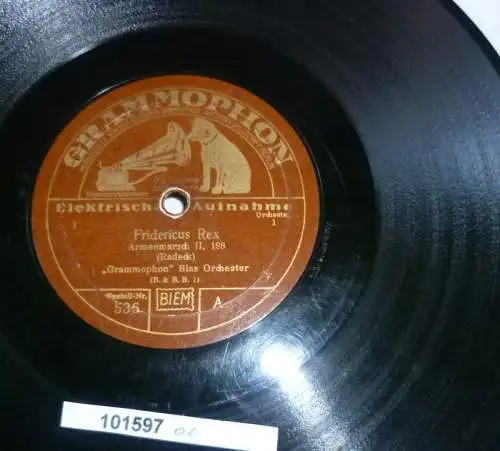 101597 Schellackplatte Grammophon "Erzherzog Albrecht" Marsch