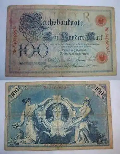 Banknote Deutsches Reich 100 Mark 1903 Kaiserreich