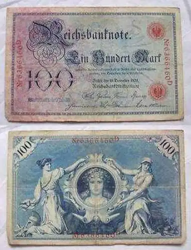 100 Mark Banknote 18.12.1905 Deutsches Reich