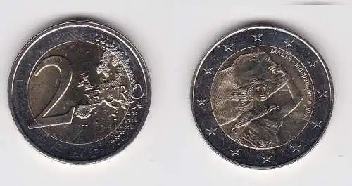 2 Euro Münze Malta 2014 50 Jahre Unabhängigkeit von Großbritannien Stgl.(166932)