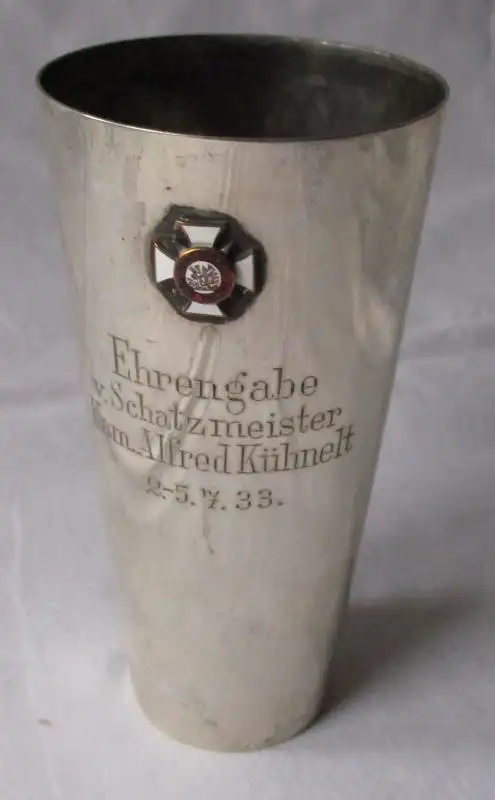 alter Becher 835er Silber Schützenbund Kreis Teltow Ehrengabe 1935 (104864) 0