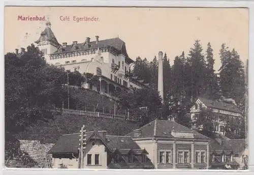 57720 Ak Marienbad Mariánské Lázně Café Egerländer 1911