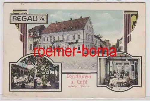 75116 Mehrbild Ak Pegau i.S. Conditorei u. Café Adolph Göhler 1915