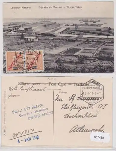 907460 AK Lourenço Marques (Maputo) Mosambik - Estancias de Madeiras 1912