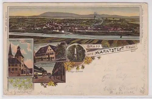 904155 Ak Lithographie GRuß aus Marktsteft am Main 1901