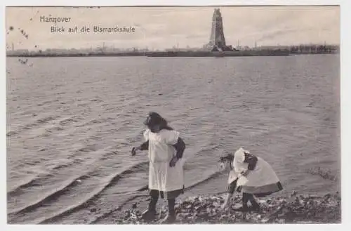 73236 Ak Hannover Blick auf die Bismarcksäule 1906