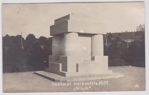 900524 Feldpost Foto Ak Nisch NišDenkmal Heldenfriedhof 1918