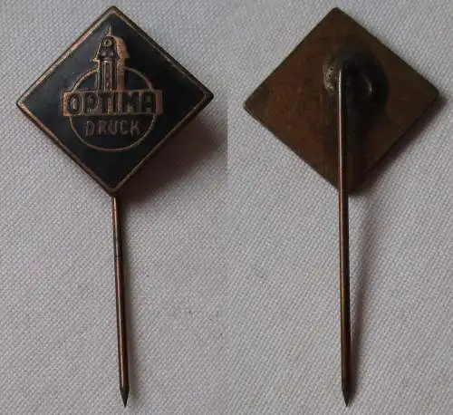 DDR Firmenanstecknadel VEB Optima Druck Büromaschinenwerk Erfurt (129134)