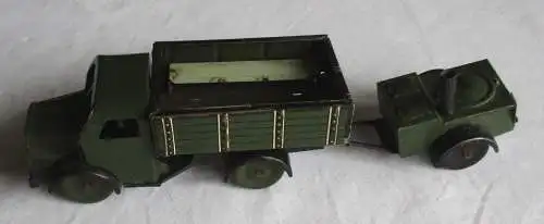 DDR Blechspielzeug MSB Militär LKW + Gulaschkanone (156848)